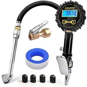 Digital Tire Inflator, with Rubber Hose Lock and Quick Connect Coupler
