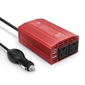 300W Car Inverter with Dual USB Car Adapter