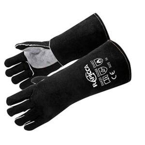 Extra Long Sleeve Leather glove 14 Inches,662℉