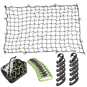 Cargo Net 4.4 mm Diameter 2" x 2" Small Mesh with 6 ABS Hooks