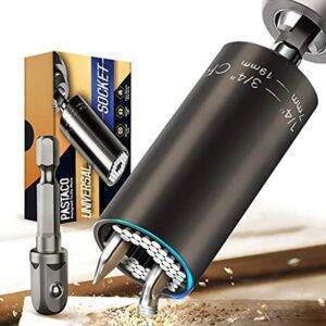 Super Universal Socket Tool Set (7-19mm) with Drill Adapter