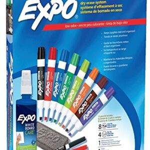 EXPO 80054 Low-Odor Dry Erase Markers - Assorted Colors, 15-Piece Set