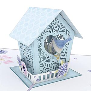 Lovepop Birdhouse Mom Pop-Up Card, Handcrafted 3D Pop-Up Greeting Card