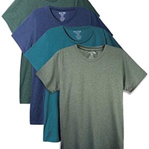 Bolter 4 Pack Men's Everyday Cotton Blend Short Sleeve T-Shirt