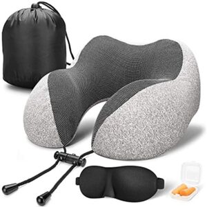 Comfortable Travel Pillow - Pure Memory Foam Neck Pillow