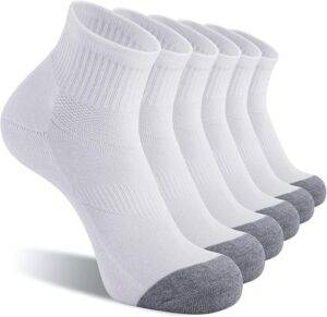 CS CELERSPORT 6 Pack Men's Ankle Socks with Cushion