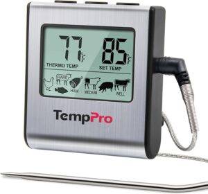 TempPro TP16 Large LCD Digital Cooking Food Meat Thermometer